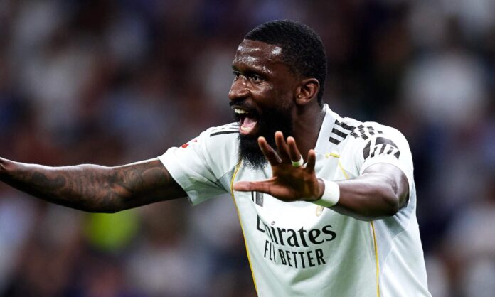 Antonio Rüdiger, en un partido con el Real Madrid durante esta campaña.