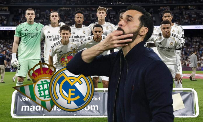 Álvaro Arbeloa realiza hasta cuatro cambios para medirse al Betis en La Cartuja en otro partido de Liga.