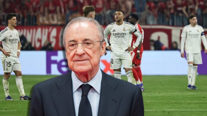 Florentino Pérez eleva la exigencia en el Real Madrid tras perder en Múnich: objetivo, 91 puntos en Liga	