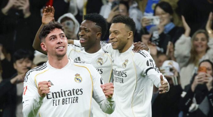 Mbappé, Vinícius y Valverde son los máximos goleadores del Real Madrid