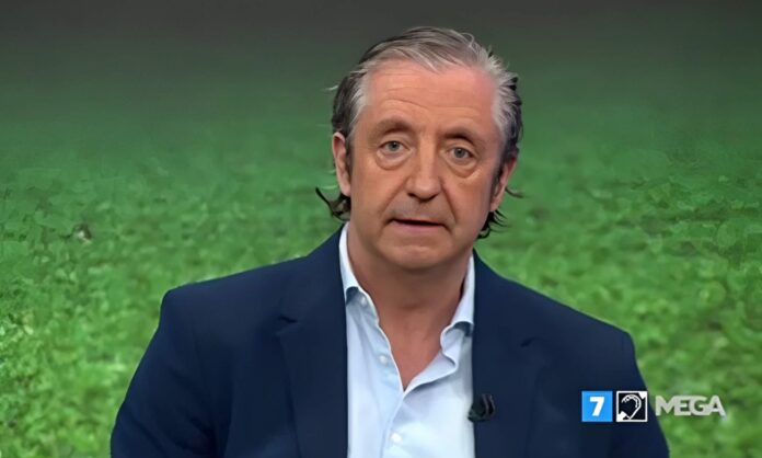 Josep Pedrerol dando su opinión en El Chiringuito.