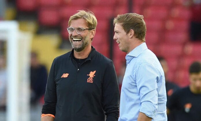 Jürgen Klopp y Julian Nagelsmann, dos posibles entrenadores del Real Madrid.