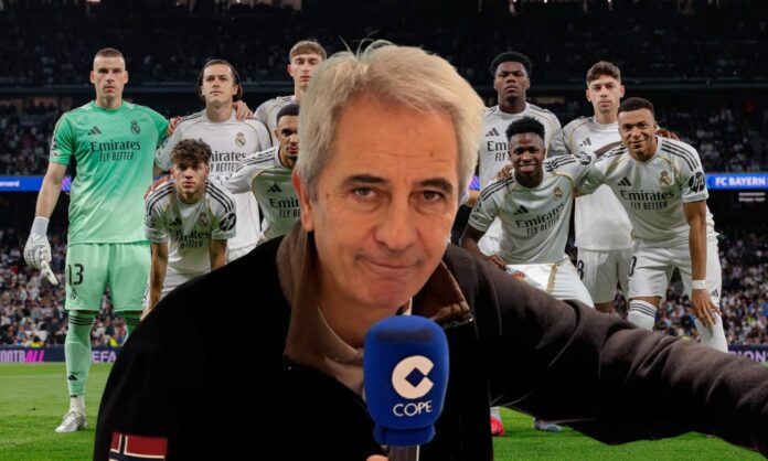 Manolo Lama señala a Álvaro Carreras tras la ida de los cuartos de final