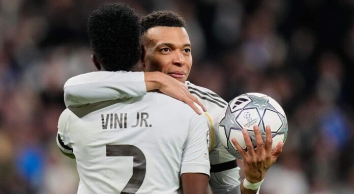 Los goles del Real Madrid han sido de Mbappé y Vinícius