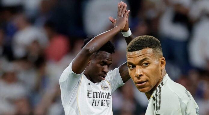 Duelo de goles en el Madrid con Mbappé y Vinícius