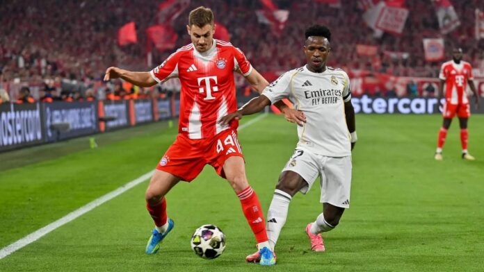 Josip Stanišić, futbolista del Bayern, duda del árbitro tras ver la expulsión de Camavinga: “No sabía que ya tenía amarilla”	