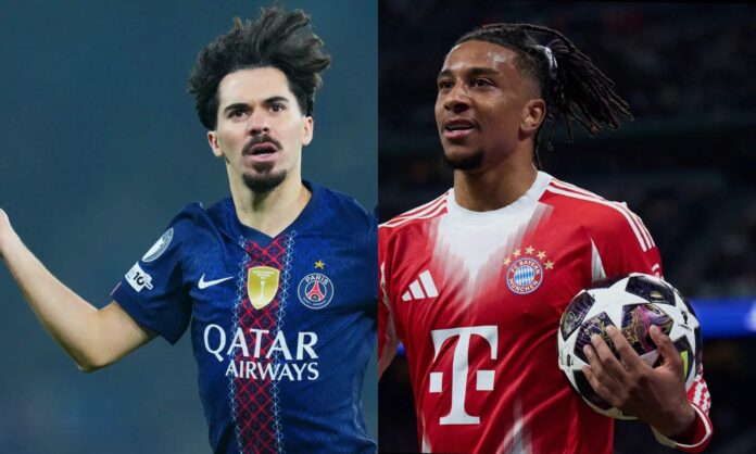 Vitinha y Olise protagonizarán un gran duelo en el PSG - Bayern de Múnich  de esta noche