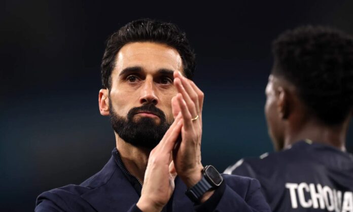 Álvaro Arbeloa en un partido del Real Madrid.