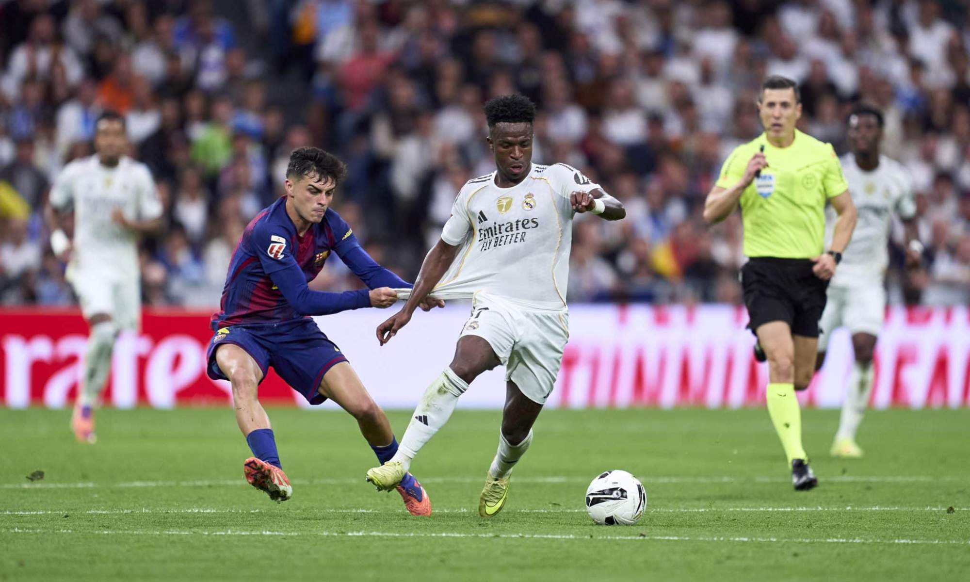 Vinicius Junior, durante un Clásico de esta temporada. Vinicius Junior, durante un Clásico de esta temporada.