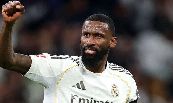 Antonio Rüdiger, en un partido con el Real Madrid durante esta temporada.