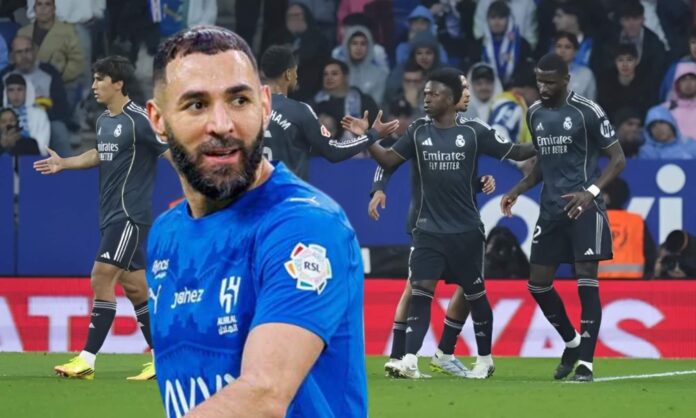 Benzema ensalza a Vinicius tras su doblete contra el Espanyol
