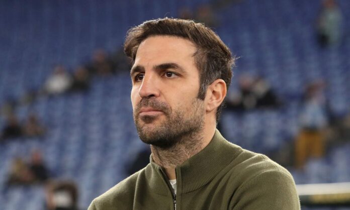 Cesc Fábregas entrenando al Como.