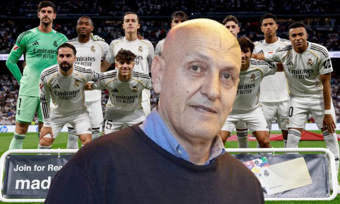 Coto Matamoros y un once del Real Madrid. 