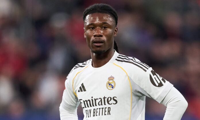 Eduardo Camavinga, en un partido del Real Madrid durante esta temporada.