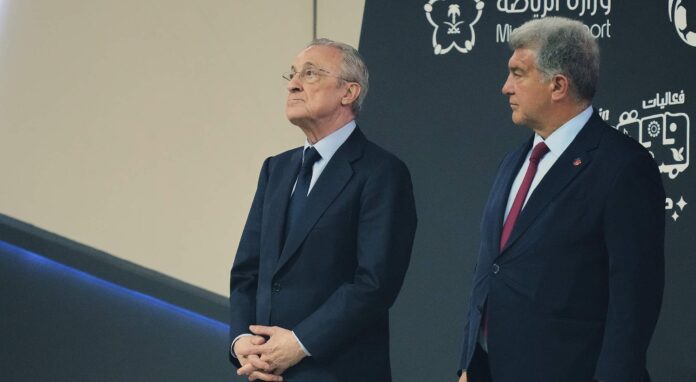 Florentino no estará en el Clásico, marca distancias con Laporta