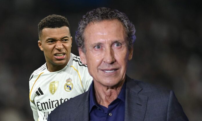 Jorge Valdano y Kylian Mbappé. 