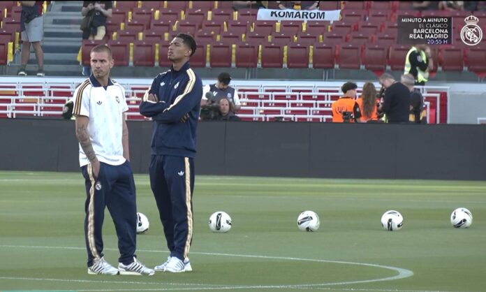 Bellingham, Mastantuono y Huijsen conocieron por primera vez el Camp Nou en obras