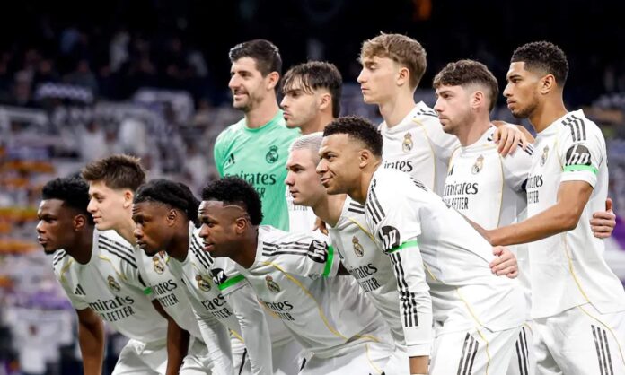 Once del Real Madrid en un partido.