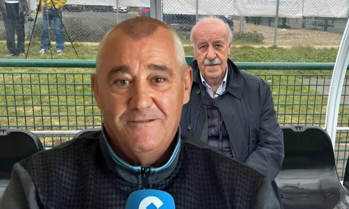 Poli Rincón y Vicente del Bosque.