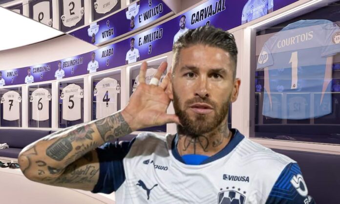 Sergio Ramos y el vestuario del Real Madrid.