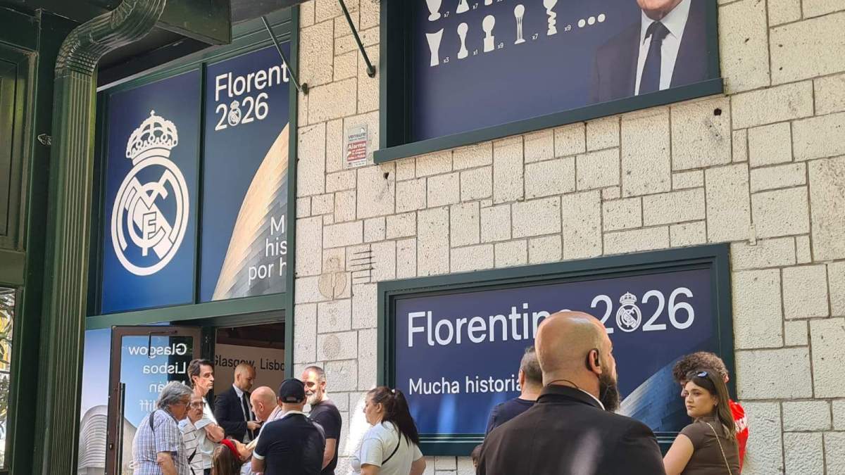 La sede de la candidatura de Florentino Pérez. La sede de la candidatura de Florentino Pérez.