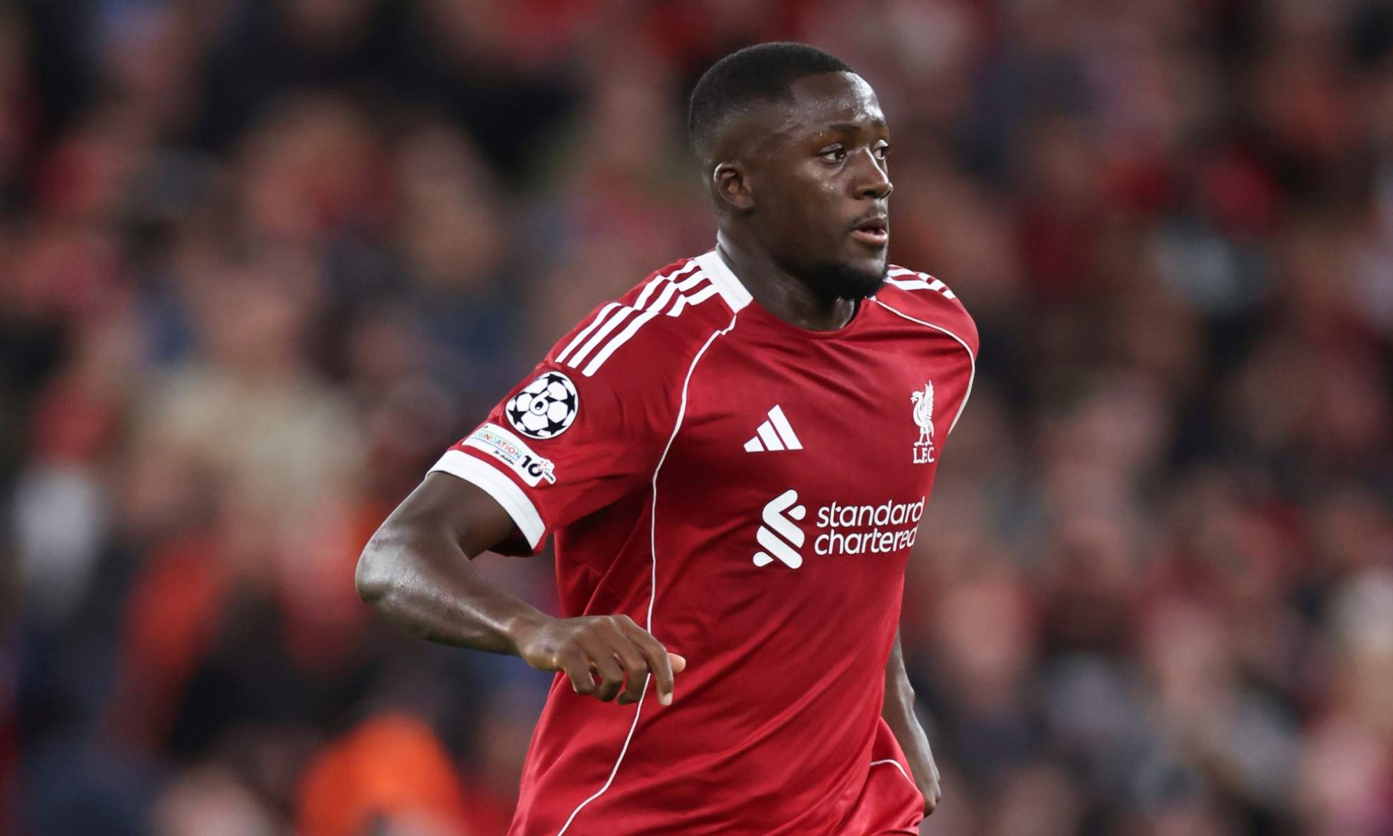 Ibrahima Konaté, en un partido con el Liverpool durante esta temporada. Ibrahima Konaté, en un partido con el Liverpool durante esta temporada.